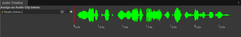 AudioTimeline window showing waveform